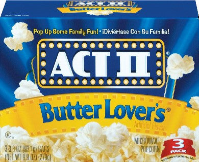 ACT II Popcorn 3Pk Butter Lovers /12 Ct – viall