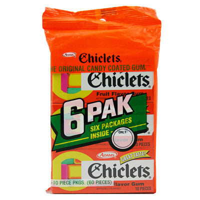 Chewing Gum CHICLETS - ORANGE 10Pcs 6Pk