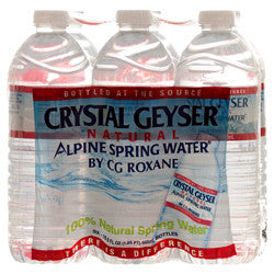 CRYSTAL GEYSER Bottled Water 500mls / 6Pk