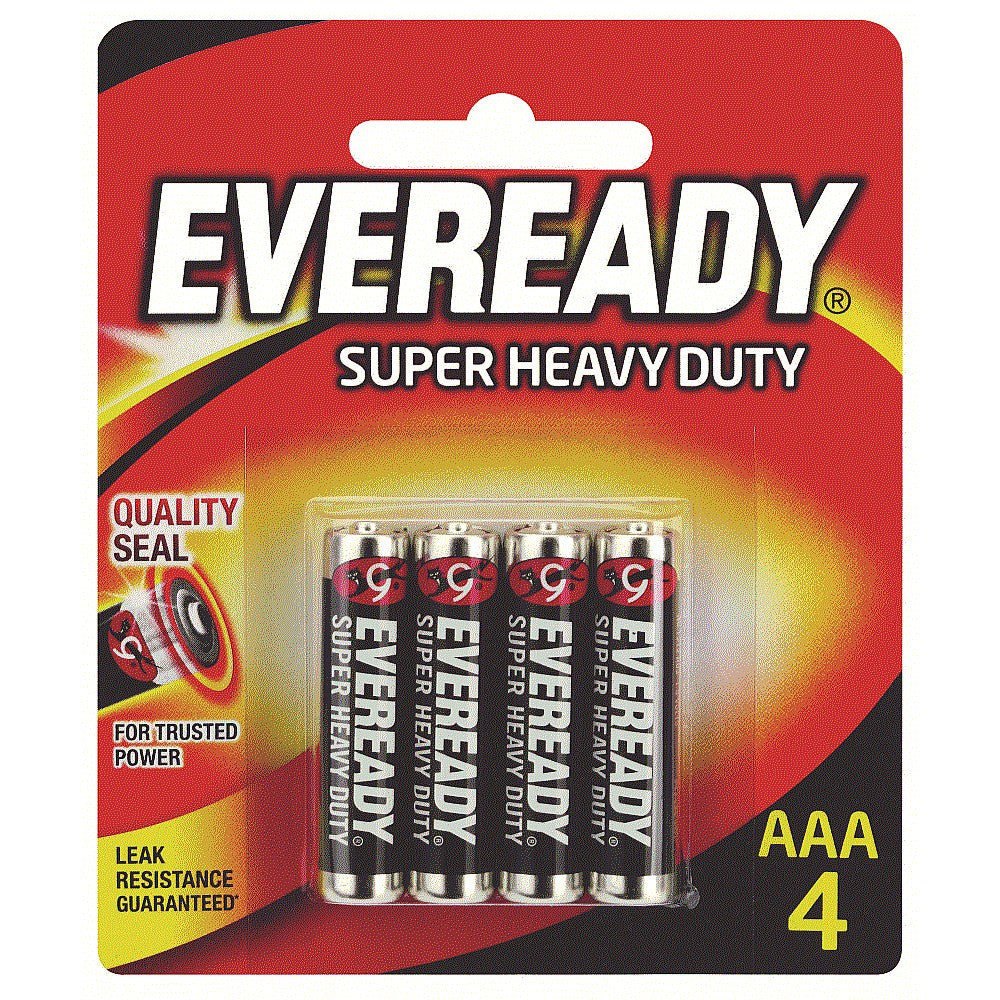 EVEREADY Super Heavy Duty, AAA 4 pk / 24Ct