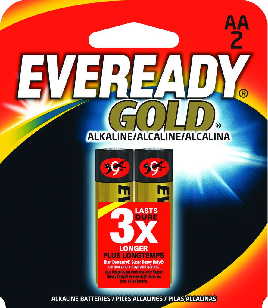 EVEREADY Alkaline Gold AA 2Pk / 24 Ct