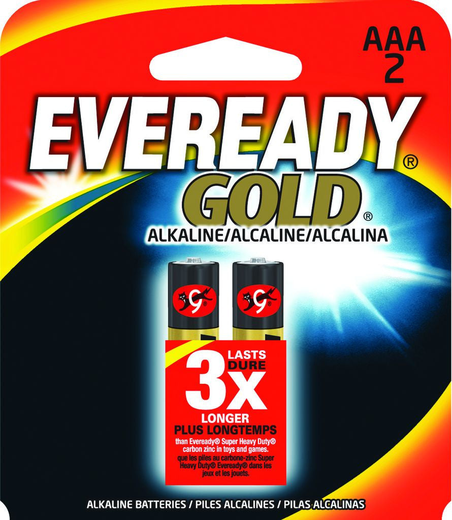 EVEREADY Alkaline Gold AAA 2Pk / 24 Ct