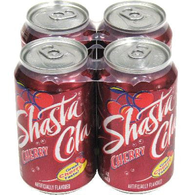 SHASTA COLA Soft Drink Soda cans 355mls - CHERRY