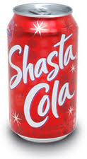 SHASTA COLA Soft Drink Soda cans 355mls