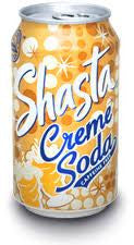 SHASTA COLA Soft Drink Soda cans 355mls - CREME SODA